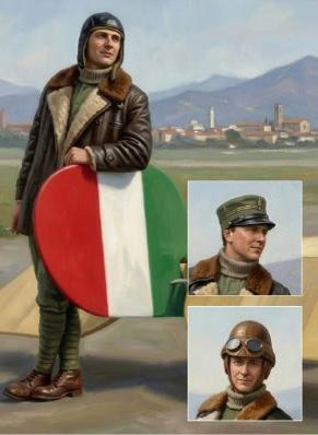 1/32 WW.I イタリア空軍ニューポールパイロット 1[コッパーステートモデル]《０５月仮予約》