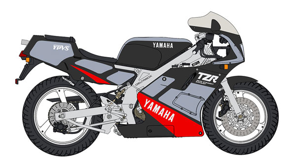 1/12 ヤマハ TZR250 (3MA) 前期型 (1989) “ブイマックスブルー/スターシルバー” プラモデル[ハセガワ]《０７月予約》