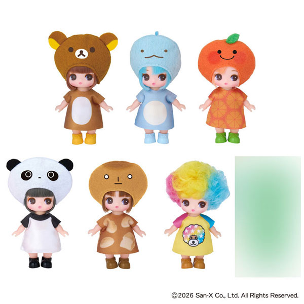 ぷちリカちゃん サンエックスユニバースコレクション　6個セット ぷちリカちゃん サンエックスユニバースコレクション 6個入りBOX