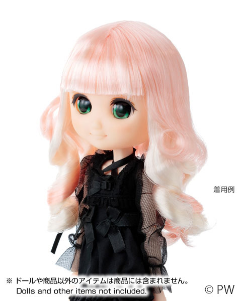 ジェリーフィッシュウィッグ ホワイト×シュガーピンクミックス (ドール用)[ペットワークス]《発売済・在庫品》