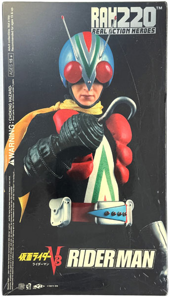 【中古】(本体A/箱B)リアルアクションヒーローズ RAH220-48 DX ライダーマン (RAH220-47 DX 仮面ライダーV3購入キャンペーン限定)[メディコム・トイ]《発売済・在庫品》