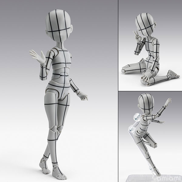 S.H.Figuarts ボディちゃん -杉森建- Edition-ワイヤーフレーム-(Gray Color Ver.)