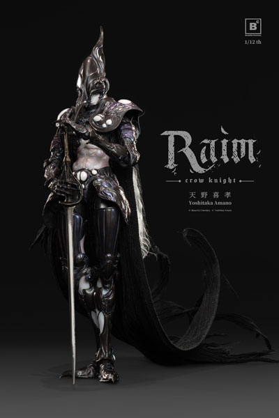 【特典】Beautiful Chemistry x 天野喜孝 クロウナイト - 鴉狩 Raim 1/12 完成品アクションフィギュア
