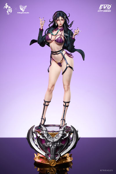 【前入金 銀行振込のみ】EVOLUTION CITY SERIES Fengyulan illustration by 毒瘤 1/4 スタチュー ブラックエディション