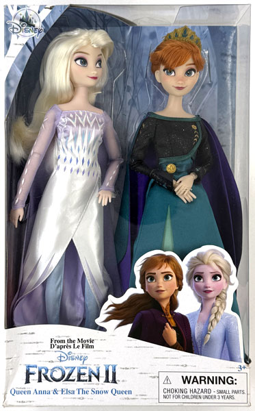 【中古】(本体B/箱B)アナと雪の女王2 クイーンアナ＆エルサスノークイーン 完成品ドール (ディズニーストア限定)[ウォルト・ディズニー]《発売済・在庫品》
