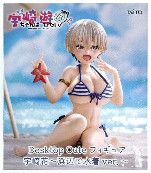 【中古】(本体A/箱B)宇崎ちゃんは遊びたい！ω Desktop Cute フィギュア 宇崎花～浜辺で水着ver.～ (プライズ)[タイトー]《発売済・在庫品》