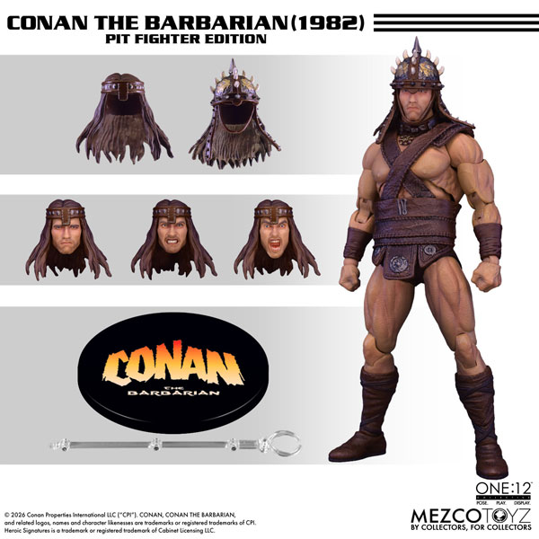 ワン12コレクティブ/ コナン・ザ・グレート： コナン 1/12 アクションフィギュア ピットファイター エディション[メズコ]【送料無料】《０１月仮予約》