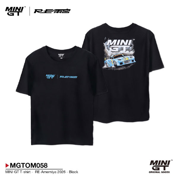 MINI GT RE雨宮 2026 ブラック Tシャツ M[MINI GT]《在庫切れ》