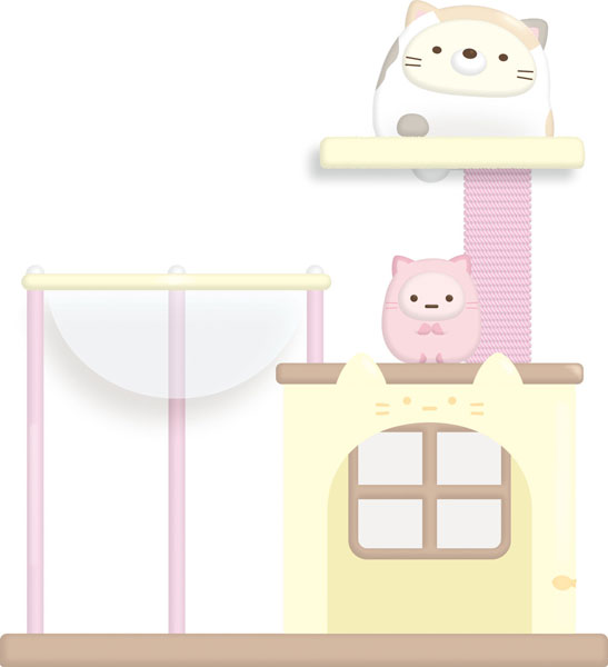 AB41801 すみっコぐらし プチすみっコ シーンマスコット ねこ
