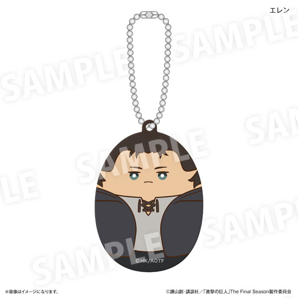 進撃の巨人 アクリルキーホルダー にぎにぎの楽園ver. エレン[カルチュア・エンタテインメント]《０７月予約》