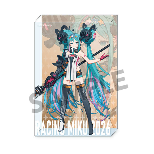 レーシングミク 2026 キービジュアル1 Ver. アクリルブロック[ホビーストック]《０６月予約》