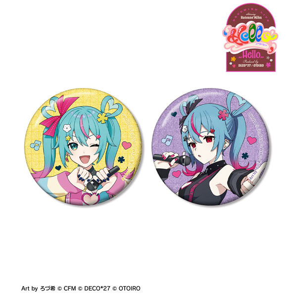 デコミクLIVE starring 初音ミク『Hello』 DECO*27 OTOIRO デコミク LIVE練習中 ろづ希 グリッター缶バッジ2個セット[アルマビアンカ]《０７月予約》