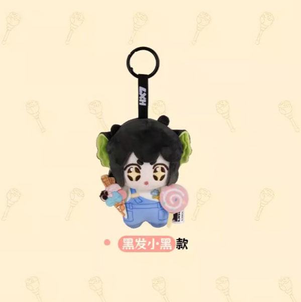 羅小黒戦記 ミャオ嶼楽園シリーズ ぬいぐるみストラップ 小黒(黒髪)
