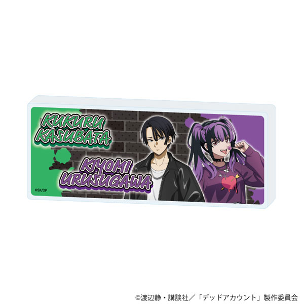 ミニアクリルブロック「TVアニメ『デッドアカウント』」02/霞流括＆漆栖川希詠 ストリートファッションver.(描き下ろしイラスト)[A3]《０６月予約》