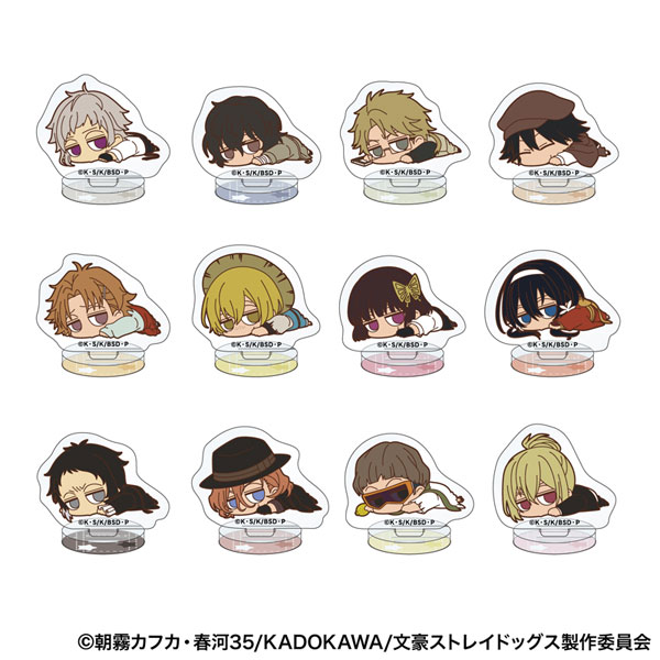 文豪ストレイドッグス ちゅあスタ ミニチュアアクリルスタンドコレクション だるん 12個入りBOX