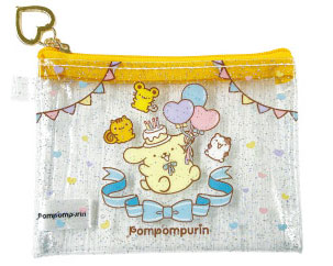 ポムポムプリン ミニクリアポーチ イエロー[ティー・シー・ピー]《０６月予約》