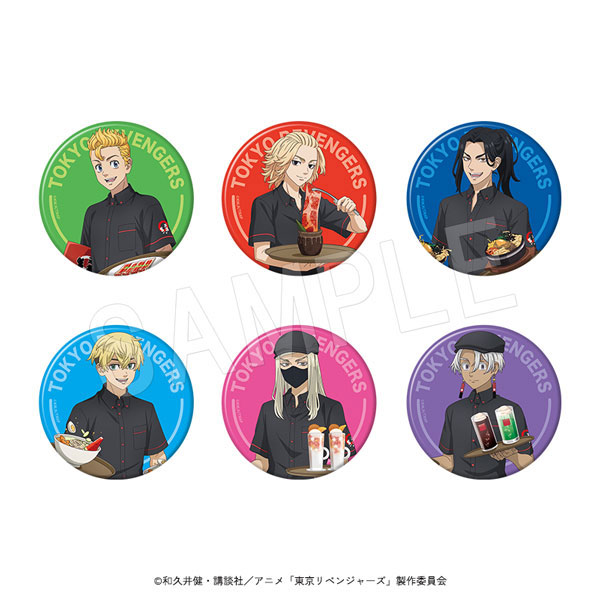 東京リベンジャーズ トレーディング缶バッジ やまなか家コラボver. 6個入りセット
