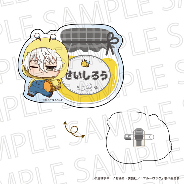 TVアニメ『ブルーロック』 ぷちてく おなまえプレートバッジ 凪誠士郎[SR-GYM]《０６月予約》