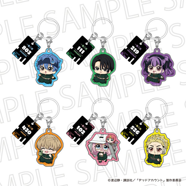 TVアニメ「デッドアカウント」 ぷちてく トレーディングロッカーキー風マルチマーカー 6個入りBOX[SR-GYM]《０６月予約》