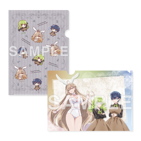 死亡遊戯で飯を食う。 クリアファイルセット CANDLE WOODS ver. 藍里＆伽羅＆萌黄[KADOKAWA]《０７月予約》