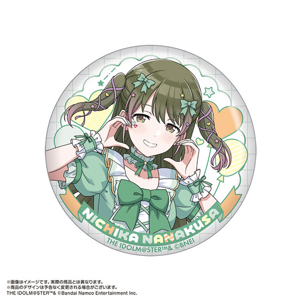 アイドルマスターシャイニーカラーズ　アイキュー　七草にちか缶バッジセット アイドルマスター シャイニーカラーズ 公式φ75mmグリッター缶バッジ