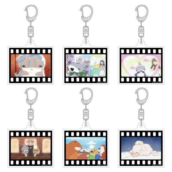 おでかけ子ザメ トレーディングコマ風アクリルキーホルダー(ver.B) 6個入りBOX