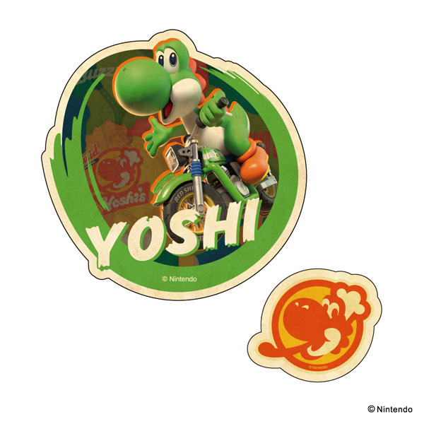 マリオカートワールド トラベルステッカー 2枚セット (7)ヨッシー[エンスカイ]《０６月予約》