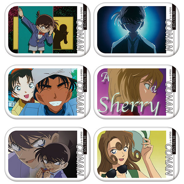 名探偵コナン メモリアルスクエア缶バッジコレクション vol.2 ～OP～ 6個入りBOX[ムービック]《０６月予約》