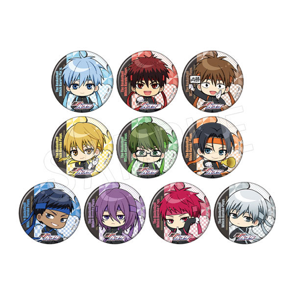 黒子のバスケ トレーディング缶バッジ(ミニキャラ) 応援団ver. 10個入りBOX