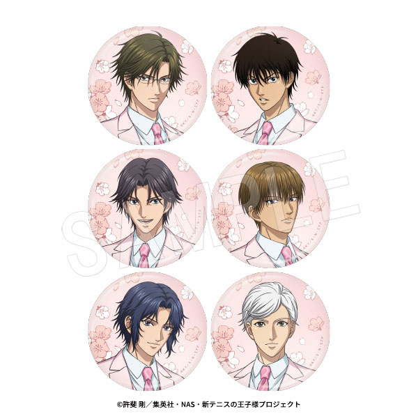 新テニスの王子様 トレーディング和紙風缶バッジ SAKURA Style ver. 6個入りBOX