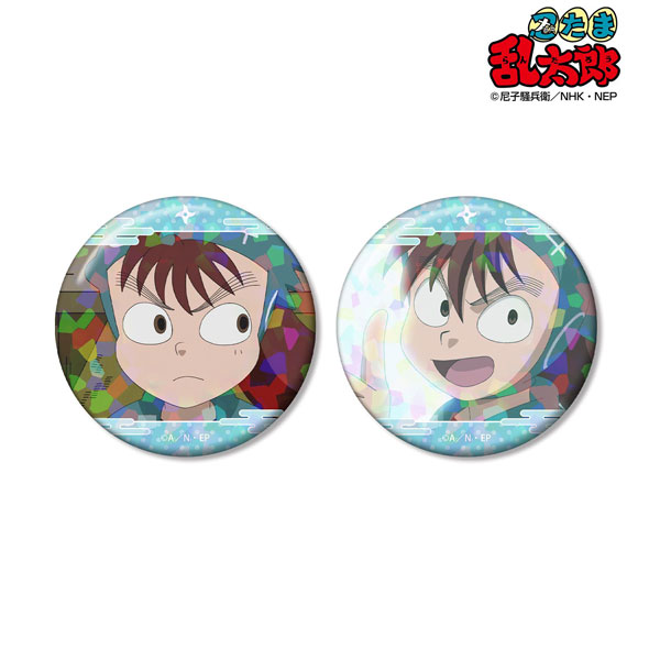 忍たま乱太郎 黒門伝七 場面写ホログラム缶バッジ2個セット[アルマビアンカ]《０８月予約》