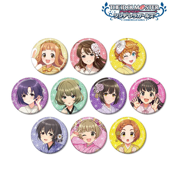 アイドルマスター シンデレラガールズ 描き下ろし レース着物ver. トレーディンググリッター缶バッジ 10個入りBOX[アルマビアンカ]《０７月予約》