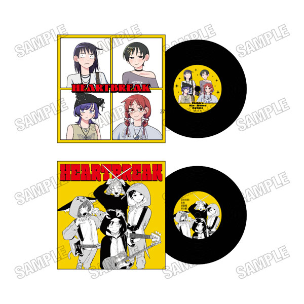 『ふつうの軽音部』 レコード風コースター[おめかしver. はーとぶれいく][メディコス・エンタテインメント]《０７月予約》