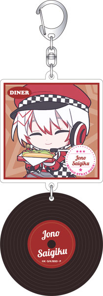 文豪ストレイドッグス レコード風アクリルキーホルダー 条野採菊 ぱすてるぽっぷ[ムービック]《０６月予約》