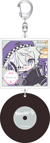 文豪ストレイドッグス レコード風アクリルキーホルダー ニコライ・G ぱすてるぽっぷ[ムービック]《０６月予約》