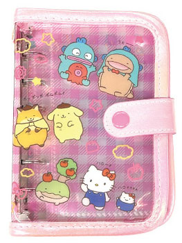 なんでもいきもの×サンリオキャラクターズ シールバインダー (ピンク)[ティー・シー・ピー]《０６月予約》