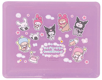 なんでもいきもの×サンリオキャラクターズ コレクションケース (パープル)[ティー・シー・ピー]《０６月予約》