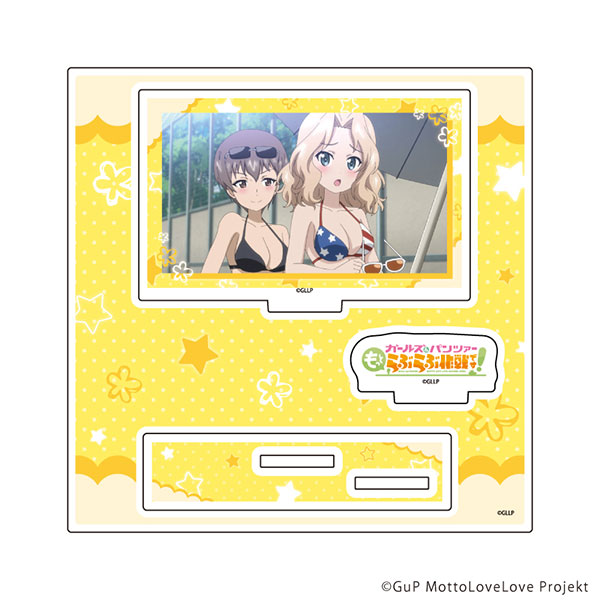 アクリルスタンドプレート「ガールズ＆パンツァー もっとらぶらぶ作戦です！」06/B(場面写イラスト)[A3]《０６月予約》