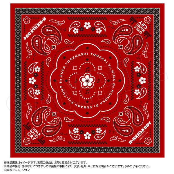 アニメ「ガールズバンドクライ」 バンダナ[ANICRAFT]《０６月予約》