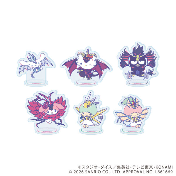 アクリルぷちスタンド「遊☆戯☆王5D’s×サンリオキャラクターズ」01/コラボイラスト 6個入りBOX[A3]《０６月予約》