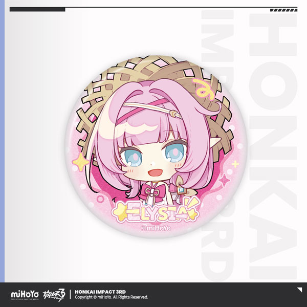 崩壊3rd 英傑ガチャパラダイスシリーズ 缶バッジ エリシア Aタイプ