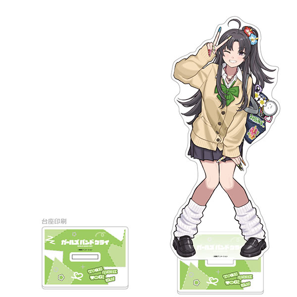 [Girls Band Cry] Oversized Acrylic Stand (Awa Subaru/Heisei Gal) [Curtain Soul] “July Reservation”