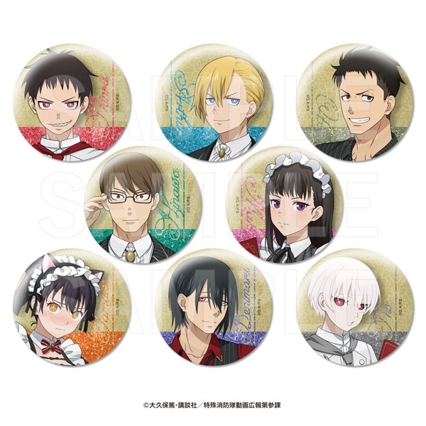 TVアニメ『炎炎ノ消防隊 参ノ章』E-DINER トレーディンググリッター缶バッジ 8個入りBOX