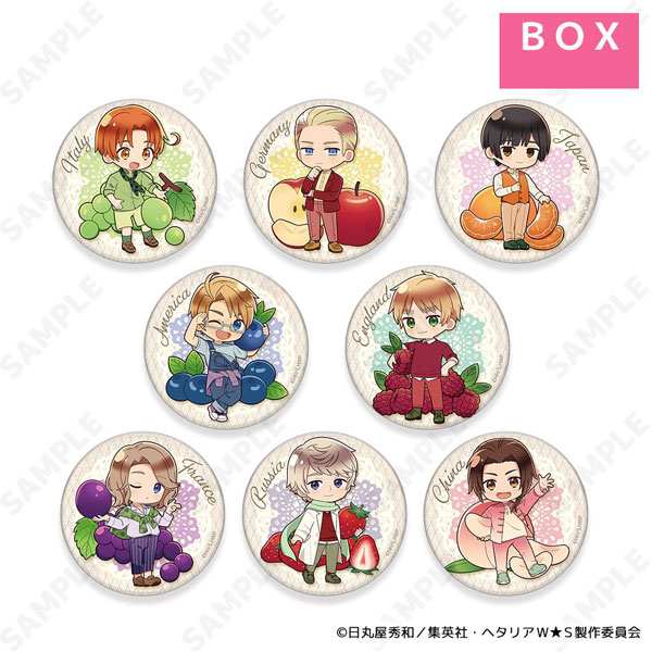 ヘタリアWorld★Stars トレーディング缶バッジ 8個入りBOX