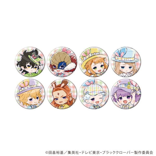 缶バッジ「ブラッククローバー」28/イースターver. グラフアートイラスト 8個入りBOX