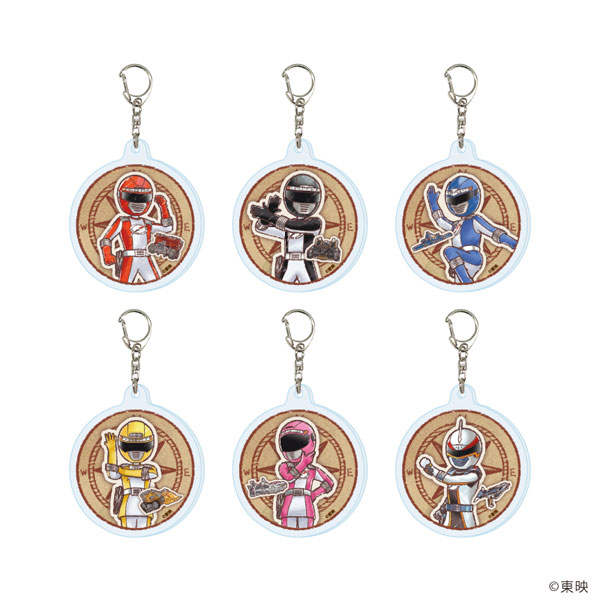 アクリルキーホルダー「轟轟戦隊ボウケンジャー」01/グラフアートイラスト 6個入りBOX
