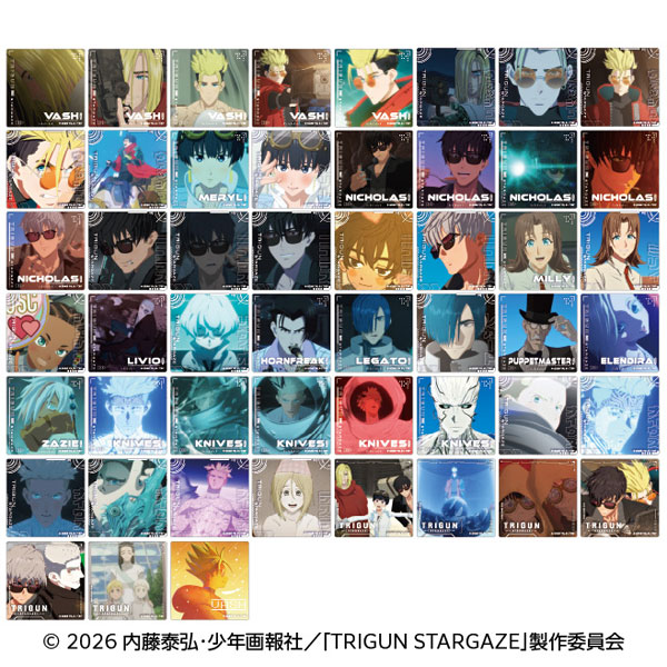 TRIGUN STARGAZE スクエアクリアカード 17パック入りBOX