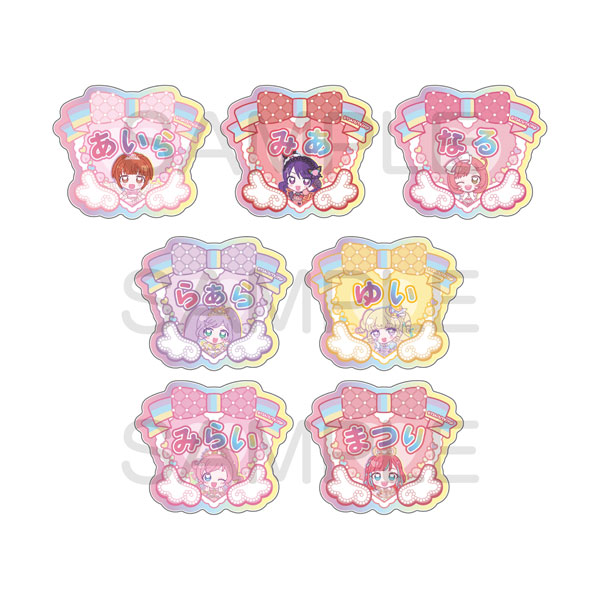 プリティーシリーズ きゃらっぴん トレーディングきらきらネームバッジ 7個入りBOX