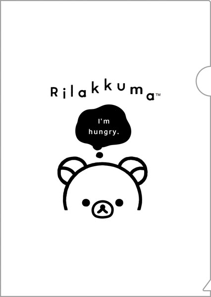 FA18201 リラックマ BASIC RILAKKUMA MONOCHROME クリアホルダー[サンエックス]《発売済・在庫品》