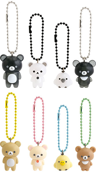 AB43501 リラックマ BASIC RILAKKUMA MONOCHROME マスコットチャーム
